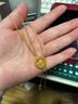 六福珠寶足金絲綢金紐扣黃金耳釘耳飾送禮 計價(jià) GJGTBE0016 3.80克(含工費740元) 配硅膠耳堵 曬單實(shí)拍圖