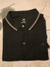 U.S.POLO ASSN.polo衫男翻領秋季純棉商務休閑長袖t恤男士高端上衣 藏藍色 XXXL 曬單實拍圖