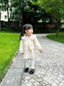 G.DUCKKIDS小黃鴨女童碎花公主裙套裝春裝洋氣連衣裙女寶寶春秋季嬰兒衣服 粉紅色【三件套】 90 (建議80-90cm 1-2周歲） 曬單實(shí)拍圖