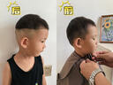 奧克斯（AUX） 嬰兒理發(fā)器電動(dòng)推剪寶寶電推子小孩剃光頭剪頭發(fā)器兒童剃頭剪發(fā)器充電式全身水洗理發(fā)工具 茶青防水不傷頭皮【含美發(fā)禮包】 曬單實(shí)拍圖