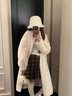 顧冰仿真皮草外套女冬季仿水貂絨大衣加厚寬松羊羔毛皮毛一體中長(cháng)款 奶白色【自吸扣】 M【115-130斤】 曬單實(shí)拍圖