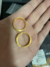 金至尊（3DG Jewellery） 黃金戒指情侶對戒相擁999足金婚戒結婚男女款活口生日禮物計價(jià) 女戒4.39克-R124003621 曬單實(shí)拍圖
