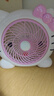 桑曬（SANGSHAI）小風(fēng)扇桌面卡通迷你可愛(ài)兒童電風(fēng)扇小型學(xué)生宿舍床上臺式風(fēng)扇辦公室插電定時(shí)遙控渦輪扇 可愛(ài)貓 曬單實(shí)拍圖