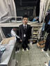 法蒙澤西服套裝男士三件套商務(wù)職業(yè)正裝小西裝男結婚新郎上班修身外套男 黑色(西服+西褲+襯衫+大禮包) XL 【110-125斤】 曬單實(shí)拍圖