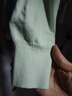 森馬（Semir）森柔毛衫|商場(chǎng)同款針織開(kāi)衫女短款春季2025新款基礎圓領(lǐng)上衣 綠色調00344 M 曬單實(shí)拍圖