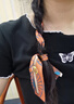 美泰彤飄帶發(fā)箍2只 發(fā)帶女綁頭發(fā)高級感外出頭飾復古編發(fā)扎頭繩神器 曬單實(shí)拍圖