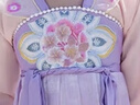 奧蒙威（AOMENGWEI）漢服女童秋季古裝襦裙新款兒童中國風(fēng)超仙古風(fēng)連衣裙演出服MHK01 紫色 120 曬單實(shí)拍圖
