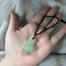 曉夢(mèng)和田玉葫蘆吊墜新疆湖水綠玉石玉墜玉佩青玉福祿項鏈 【轉運福祿】葫蘆吊墜 曬單實(shí)拍圖
