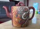 指間陶藝省大師張小嶺 宜興原礦紫砂壺 純全手工泡茶壺 正品龍壺茶具套裝 祥龍戲珠 張小嶺作品 345ml 曬單實(shí)拍圖
