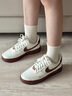 耐克（NIKE）AirForce1LOW百搭舒適耐磨低幫板鞋男女同款米白 米白色/棕色 38 曬單實(shí)拍圖