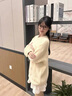 燦圖韓版甜美小狗毛衣女秋冬季慵懶風(fēng)高級感內搭針織打底衫寬松上衣服 白色 均碼 【建議80~150斤】 曬單實(shí)拍圖