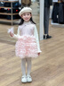 班喜迪女童連衣裙秋裝兒童國風(fēng)公主裙周歲寶寶禮服秋冬加絨網(wǎng)紗裙子套裝 粉色 加絨 100 曬單實(shí)拍圖