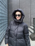 森馬（Semir）陳都靈|90絨子羽絨服女25冬長(cháng)款三防抗靜電連帽外套109725113001 曬單實(shí)拍圖