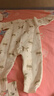 童泰（TONGTAI）嬰兒連體秋冬寶寶保暖衣服夾棉哈衣爬服TS43J187-DS綠色80cm 曬單實(shí)拍圖