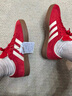 adidas「T頭鞋」VL COURT復古休閑板鞋德訓鞋男女阿迪達斯輕運動(dòng) 淺猩紅/暖香草色/黃色   38 曬單實(shí)拍圖