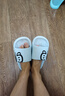 PaulFrank大嘴猴涼拖鞋女夏厚底軟彈家居浴室洗澡拖鞋PF5728天藍38-39 曬單實(shí)拍圖