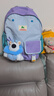 SHUKIKU樂(lè )兜兜兒童公仔雙肩包幼兒園書(shū)包小學(xué)生防潑水背包 海鹽茄紫M 曬單實(shí)拍圖