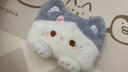 一暖創(chuàng  )意可愛(ài)小貓充電熱水袋冬季女生宿舍暖腳熱敷辦公室暖肚子加熱暖手寶 灰小貓【智能斷電防爆】 曬單實(shí)拍圖