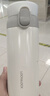 樂(lè )扣樂(lè )扣（LOCK&LOCK）憧憬彈跳保溫杯316不銹鋼保溫保冷男女學(xué)生隨手水杯子450ML白色 曬單實(shí)拍圖