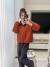鴨鴨（YAYA）【王一博同款】鴨鴨羽絨服女2025新款秋冬休閑短款情侶厚外套YX 玫紅 【輕盈保暖/柔軟親膚】 M 110-130斤 曬單實(shí)拍圖