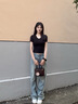 CinvaiKrose【孫怡同款】小手提包包女包2025新款水桶包斜挎包生日圣誕節禮物 咖啡色【節日送禮可代寫(xiě)賀卡】 曬單實(shí)拍圖