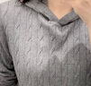 優(yōu)衣庫【狂歡價(jià)】女裝可機洗紐花針織連帽套頭衫/478871 06 鉛灰色 M /160/84 曬單實(shí)拍圖