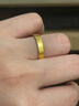 老廟黃金戒指足金對(duì)戒開口情侶素戒求婚戒子送女友送老婆生日禮物 情侶古法女戒約5.8g+禮盒#活動(dòng)款 曬單實(shí)拍圖