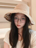啄木鳥(niǎo)純棉雙面漁夫帽女夏季韓版遮臉大帽檐遮陽(yáng)帽防曬防紫外線(xiàn)太陽(yáng)帽子 雙面可戴花朵漁夫帽--卡其 均碼(56-58cm)贈送防風(fēng)繩 曬單實(shí)拍圖