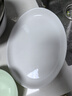宜家（IKEA）OFTAST奧夫塔耐熱餐盤(pán)菜盤(pán)碗碟西餐盤(pán)骨碟家用套裝餐具 白色碟28x22cm 曬單實(shí)拍圖