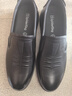 蜘蛛王男士皮鞋牛皮套腳商務(wù)休閑鞋中老年爸爸男鞋 黑色（套腳） 40  曬單實(shí)拍圖