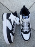 安踏兒童運動(dòng)鞋男大童高幫板鞋秋季新品革面防潑水魔術(shù)貼學(xué)生休閑鞋子 【店長(cháng)推薦】安踏白/黑8001-4（男女同款） 40 腳長(cháng)約25cm 曬單實(shí)拍圖