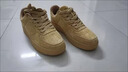 森馬男鞋冬季復古百搭休閑小麥色空軍一號板鞋青少年運動(dòng)厚底高幫潮鞋 磨砂金（旗艦款） 42 曬單實(shí)拍圖