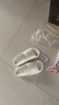 名創(chuàng  )優(yōu)品（MINISO）家居拖鞋男女情侶家用舒適浴室防滑防臭涼拖鞋夏珍珠白升級42-43 曬單實(shí)拍圖