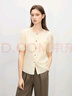 范思藍恩撞色圓領(lǐng)減齡通勤襯衫女夏季2025新款圓領(lǐng)設計感上衣2073 米黃色 M 曬單實(shí)拍圖
