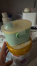 babycare嬰兒奶粉盒寶寶奶粉便攜盒大容量恐龍輔食儲存盒 安波綠380ml 曬單實(shí)拍圖