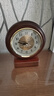 康巴絲（Compas）歐式復古靜音座鐘客廳美式木制擺鐘臺式鐘表2025新款高檔擺件坐鐘 小號-木制底座款-靜音機芯 曬單實(shí)拍圖