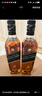 尊尼獲加（JOHNNIE WALKER）洋酒 12年黑方黑牌雙支禮盒裝500ml*2瓶 蘇格蘭調和型威士忌 曬單實(shí)拍圖