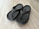 樸西夾板人字拖女士夏季外穿拖鞋防滑增高加厚浴室居家洗澡沙灘涼拖鞋 珍珠黑 盲選不會(huì)錯(cuò) 35-36 曬單實(shí)拍圖