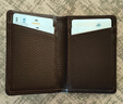 歐凡卡蒂卡包男士真皮名片夾證件包銀行卡收納包超薄女卡夾小巧卡片套卡套 咖啡色 曬單實(shí)拍圖