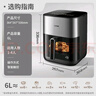 蘇泊爾（SUPOR）空氣炸鍋不用翻面 家用全自動(dòng) 遠紅外加熱 6L家用多功能 可視觸控炸鍋國家補貼KD60YQ885 曬單實(shí)拍圖