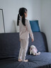 英氏（YEEHOO）【輕暖小暖芯】莫代爾加厚兒童保暖內衣套裝男女童秋衣秋褲套裝 曬單實(shí)拍圖