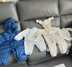 DOMIAMIA寶寶秋冬衣服伊粒絨爬服新生兒開(kāi)檔連體衣嬰兒抗靜電裝春季 琥珀棕 80cm 曬單實(shí)拍圖
