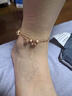 泰聚福純銀鈴鐺腳鏈女2025新款潮腿鏈足環(huán)宮鈴腳繩腳踝鏈520情人節禮物 幸而予你-腳鏈(玫瑰金色) 曬單實(shí)拍圖