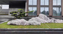 佳瑞園林雪浪石景觀(guān)泰山石枯山水庭院花園草坪空地造景戶(hù)內外片石組合擺件 1.5米3塊組合 曬單實(shí)拍圖