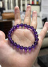 LOUIS WATER天然烏拉圭紫水晶手鏈女新款凈體巴西曜晶級水晶手串送女友情人節 優(yōu)選曜晶級紫水晶--珠徑約9mm 曬單實(shí)拍圖