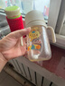 小土豆（potato）PPSU吸管奶瓶一歲以上大寶寶帶手柄重力球吸嘴330ml 奶油白 曬單實(shí)拍圖