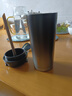 蘇泊爾保溫杯大容量純鈦咖啡杯子男士高檔實(shí)用便攜雙飲吸管馬克水杯禮物 夜穹黑 500ml 曬單實(shí)拍圖