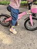 鳳凰（Phoenix）兒童自行車(chē)男孩3-6-8-10歲小孩伸縮腳踏單車(chē)中大童碟剎鎂合金 升級版公主粉伸縮車(chē)架輻條輪99裝 16寸(適合105-120cm) 曬單實(shí)拍圖