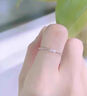 芯奢S925純銀麻花開(kāi)口戒指女士小眾設計高級感單戒可調節食指環(huán)尾戒 S925銀麻花鉆戒指 曬單實(shí)拍圖