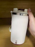 茶之宗全自動(dòng)攪拌杯純鈦電動(dòng)智能顯溫便攜充電款咖啡杯辦公室鈦杯 米白色-鈦內膽 500ml 曬單實(shí)拍圖